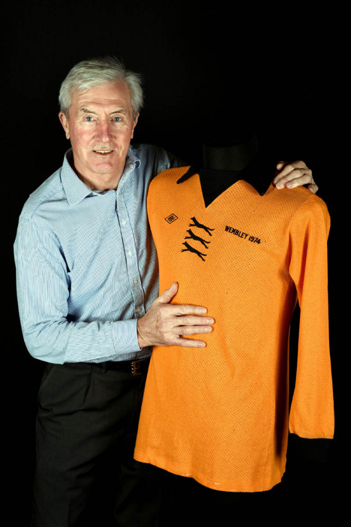 Wembley match-winner John Richards with the 1974 shirt he wore with such pride and to wonderful effect. 